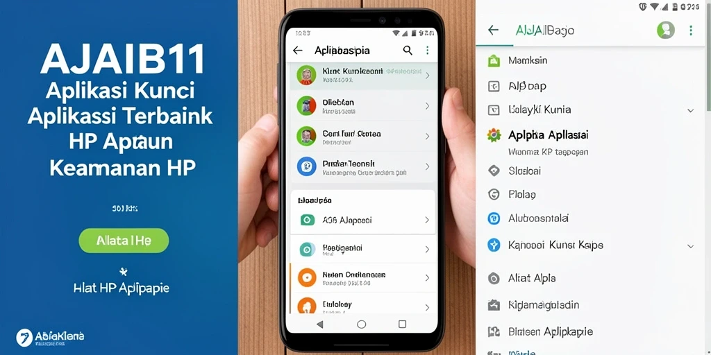 Tampilan antarmuka aplikasi Kunci Aplikasi AJAIB11 yang sederhana dan efektif.