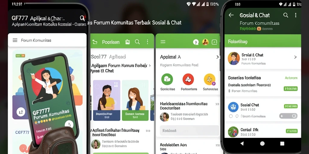 Antarmuka GF777 menampilkan berbagai forum komunitas yang menarik.