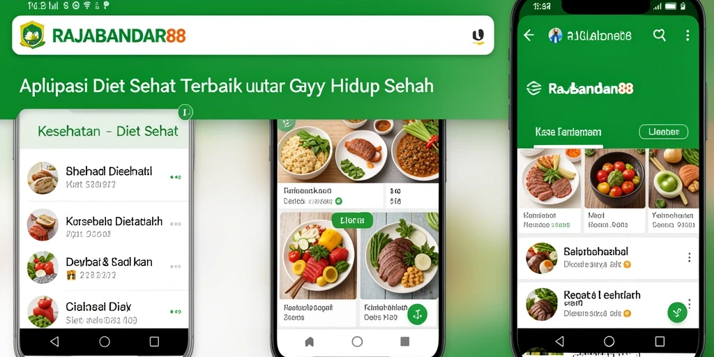 Screenshot antarmuka RAJABANDAR88 menampilkan fitur diet sehat.