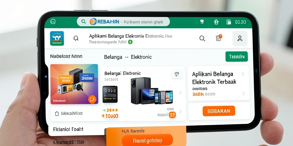Tampilan antarmuka aplikasi REBAHIN yang mudah digunakan.
