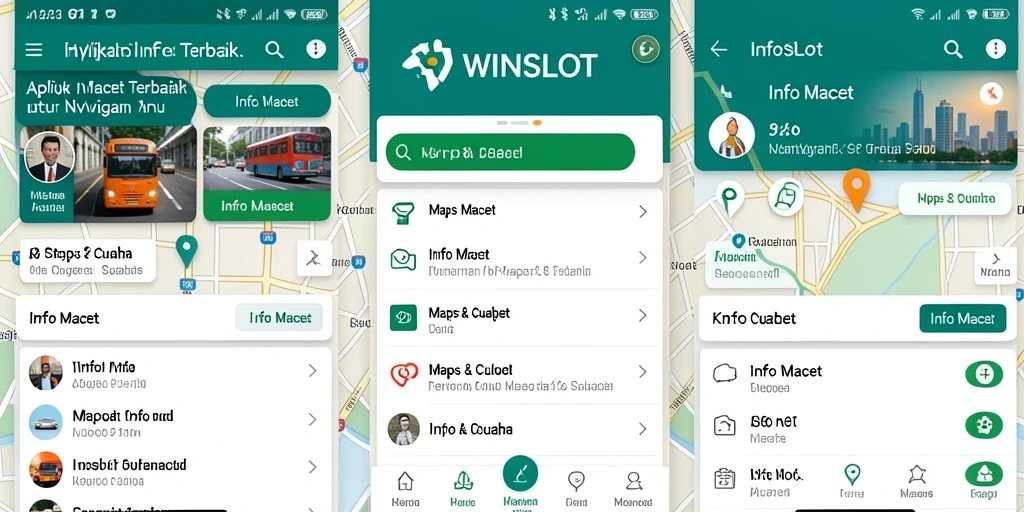 Tampilan antarmuka WINSLOT menampilkan informasi kemacetan dengan jelas.